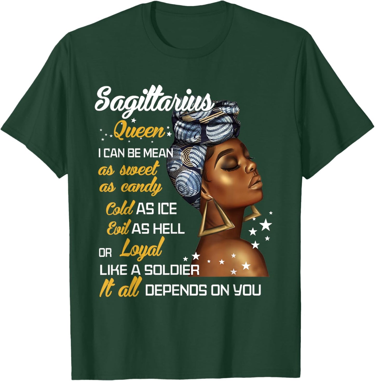 Birthday Gift Sagittarius Queen November or December Women T-Shirt - T-Shirt | Forest