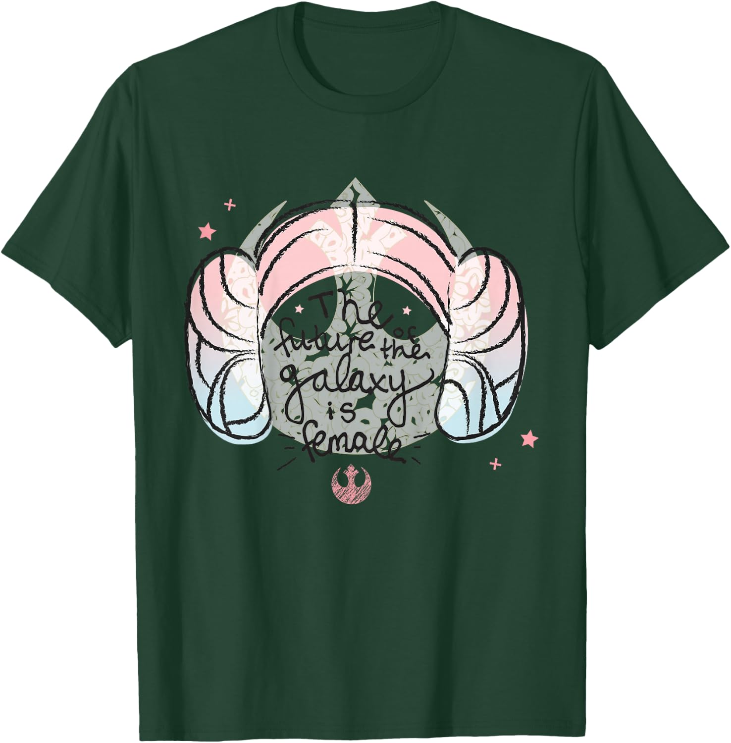 Kids Star Wars Classic Princess Leia The Future Galaxy Is Female T-Shirt - T-Shirt | Forest