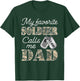 My Favorite Soldier Calls Me Dad Proud US Army Family T-Shirt - T-Shirt | Forest