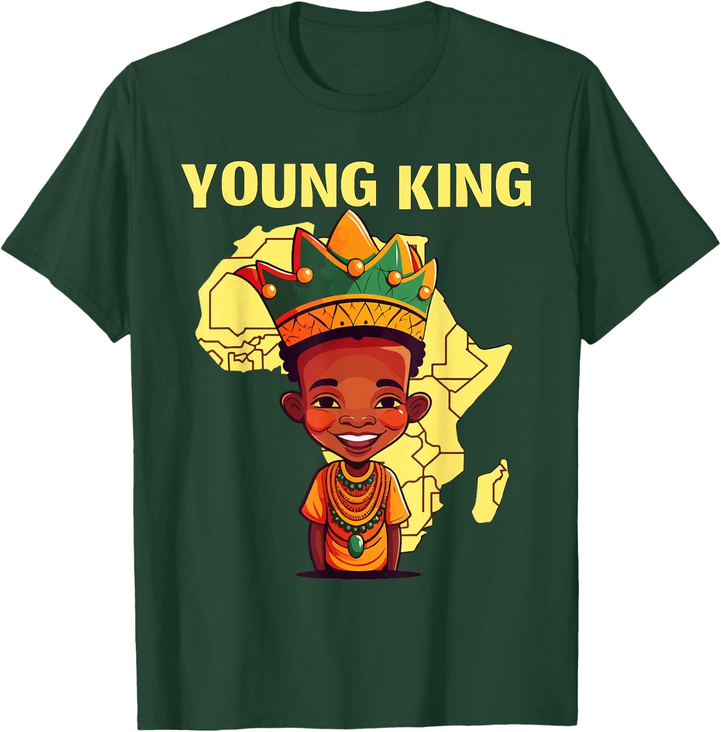 Cool African Kente Art Men Boys Kids African American Print T-Shirt - T-Shirt | Forest