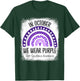 Rainbow In October We Wear Purple Rett Syndrome Awareness T-Shirt - T-Shirt | Forest