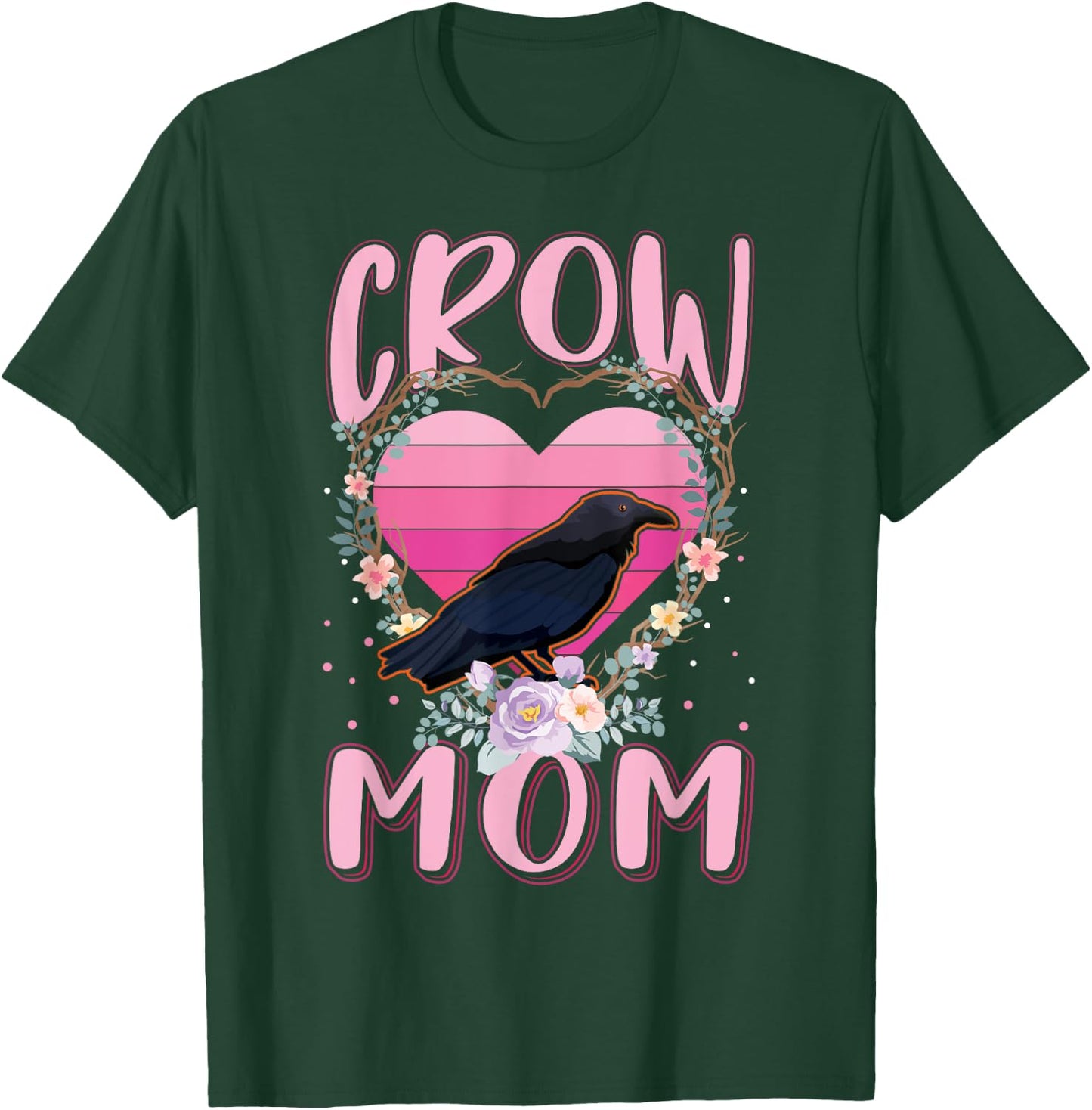 Raven Mom Crow T-Shirt - T-Shirt | Forest