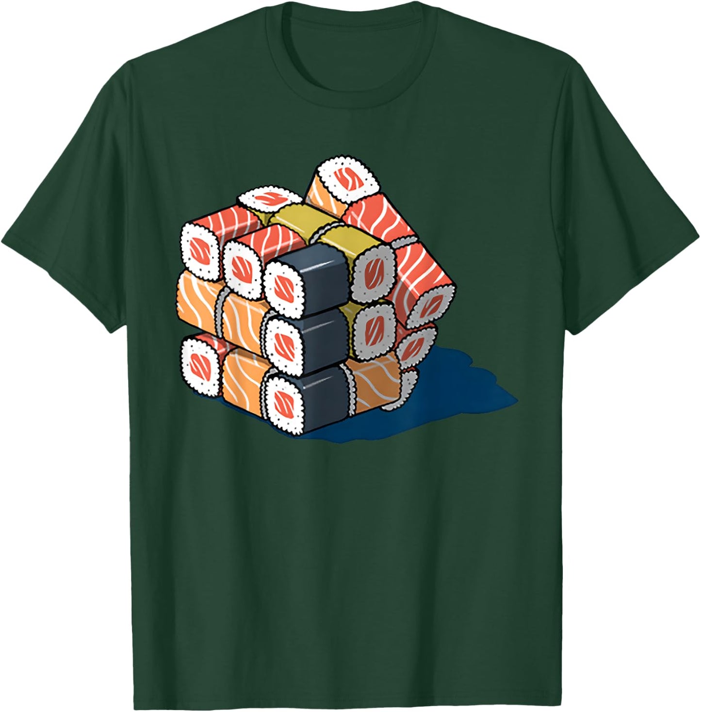 Sushi Cube Rubik T-Shirt - T-Shirt | Forest