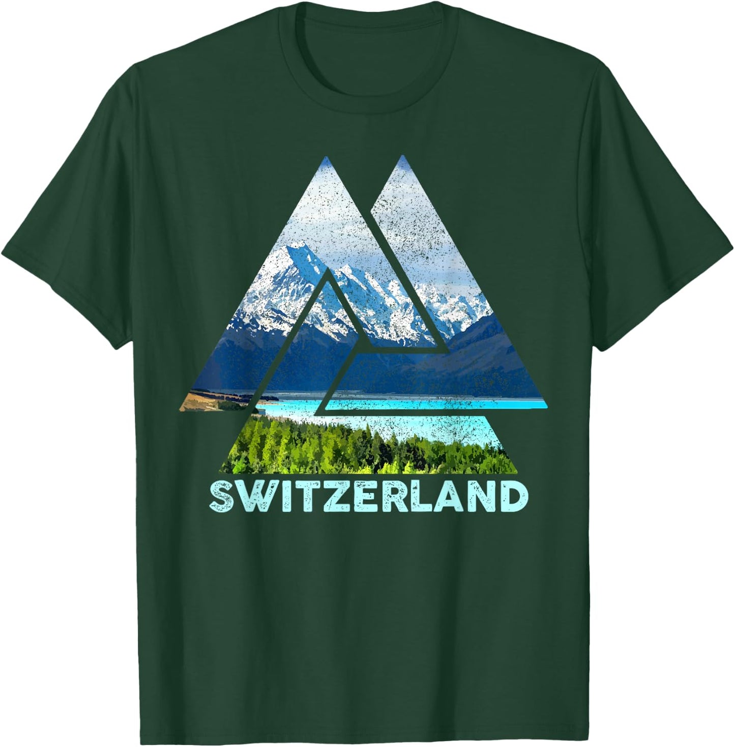 Switzerland Switzerland Nature Alps Mountains T-Shirt - T-Shirt | Forest