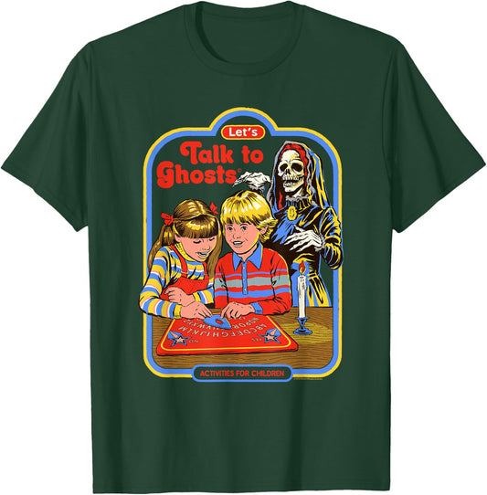 Steven Rhodes Talk to Ghosts Ouija Board Retro Dark Humor T-Shirt - T-Shirt | Forest