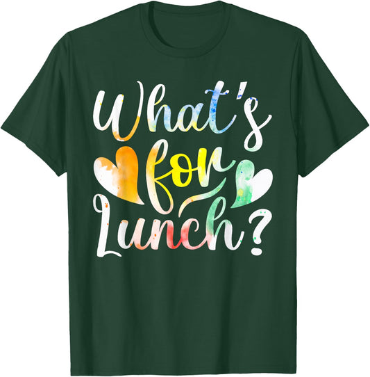 Lunch Lady What's for Lunch School Cafeteria Crew Worker T-Shirt - T-Shirt | Forest