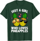 Cool Pineapple Art Girls Hawaiian Aloha Pineapples T-Shirt - T-Shirt | Forest