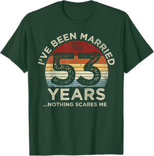 53rd Wedding Anniversary 53 Years Of Marriage T-Shirt - T-Shirt | Forest