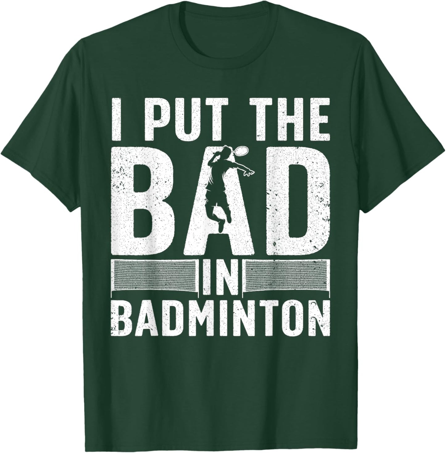 Funny Badminton Art Women Shuttlecock Sport Player T-Shirt - T-Shirt | Forest