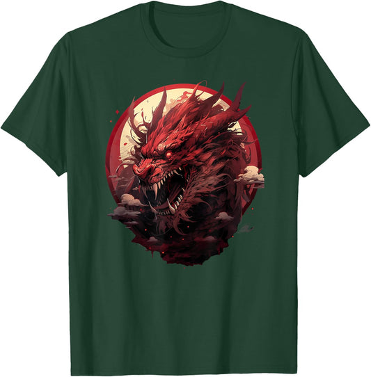 Japanese Aesthetic Dragon japanese art Japan Tattoo T-Shirt - T-Shirt | Forest