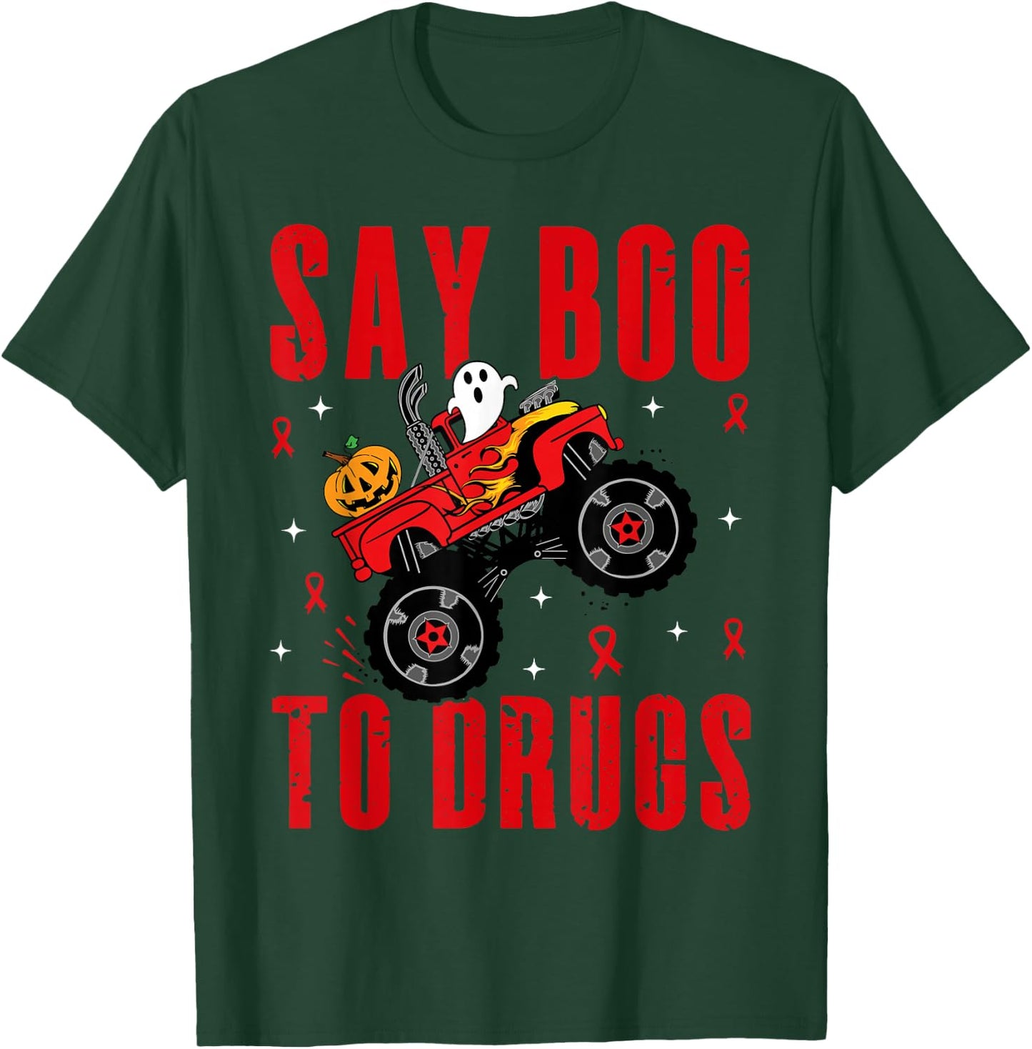 Red Ribbon Week Awareness Halloween Women Men Toddler Kids T-Shirt - T-Shirt | Forest