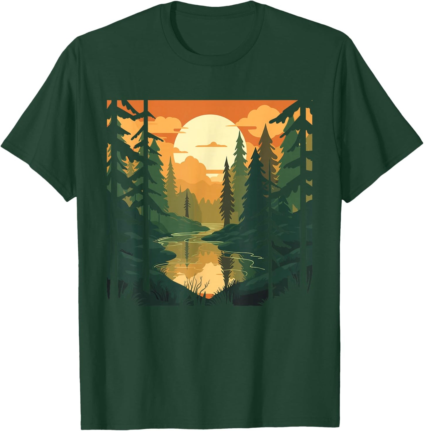 Forest Nature and Tree Men T-Shirt - T-Shirt | Forest
