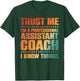 Cute Assistant Coach Women Softball Baseball Coaches T-Shirt - T-Shirt | Forest