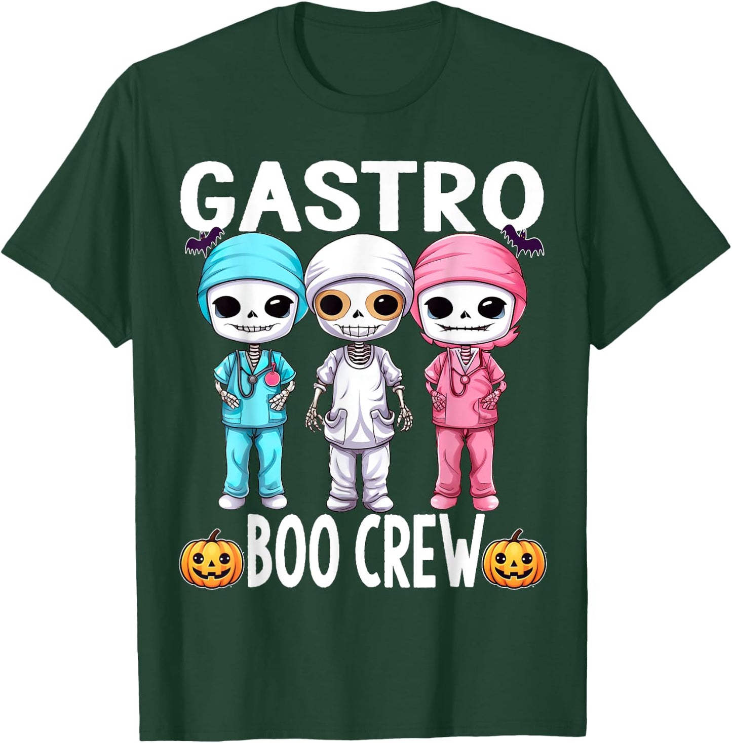 Gastro Nurse Doctor Halloween Crew Boo Funny T-Shirt - T-Shirt | Forest
