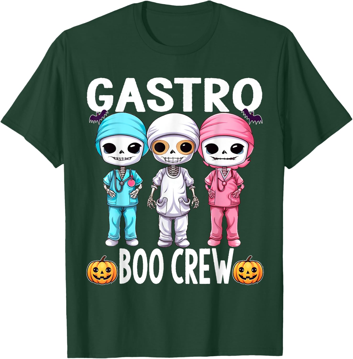 Gastro Nurse Doctor Halloween Crew Boo Funny T-Shirt - T-Shirt | Forest