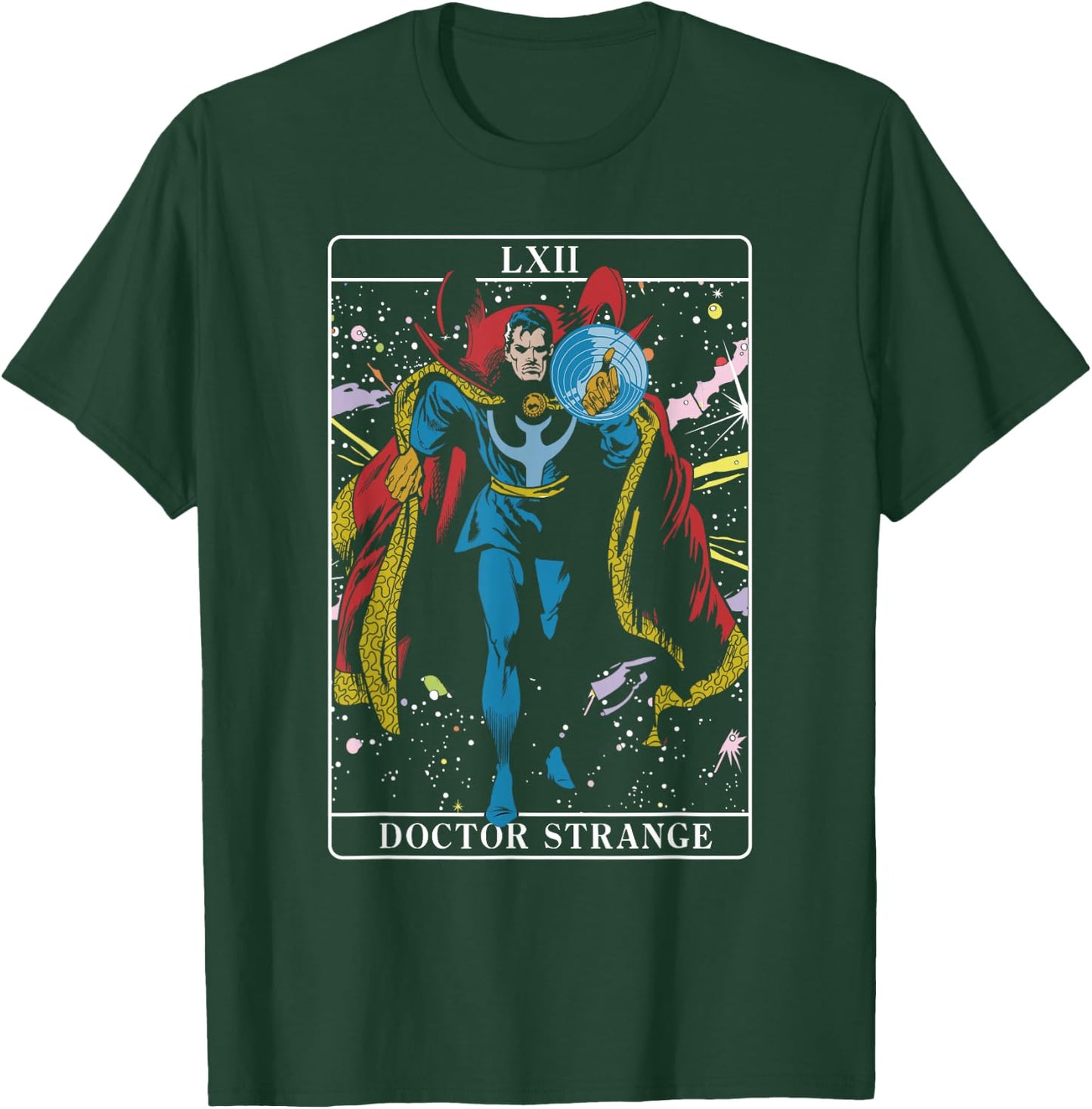Marvel Halloween Doctor Strange Tarot Card Classic Comic T-Shirt - T-Shirt | Forest