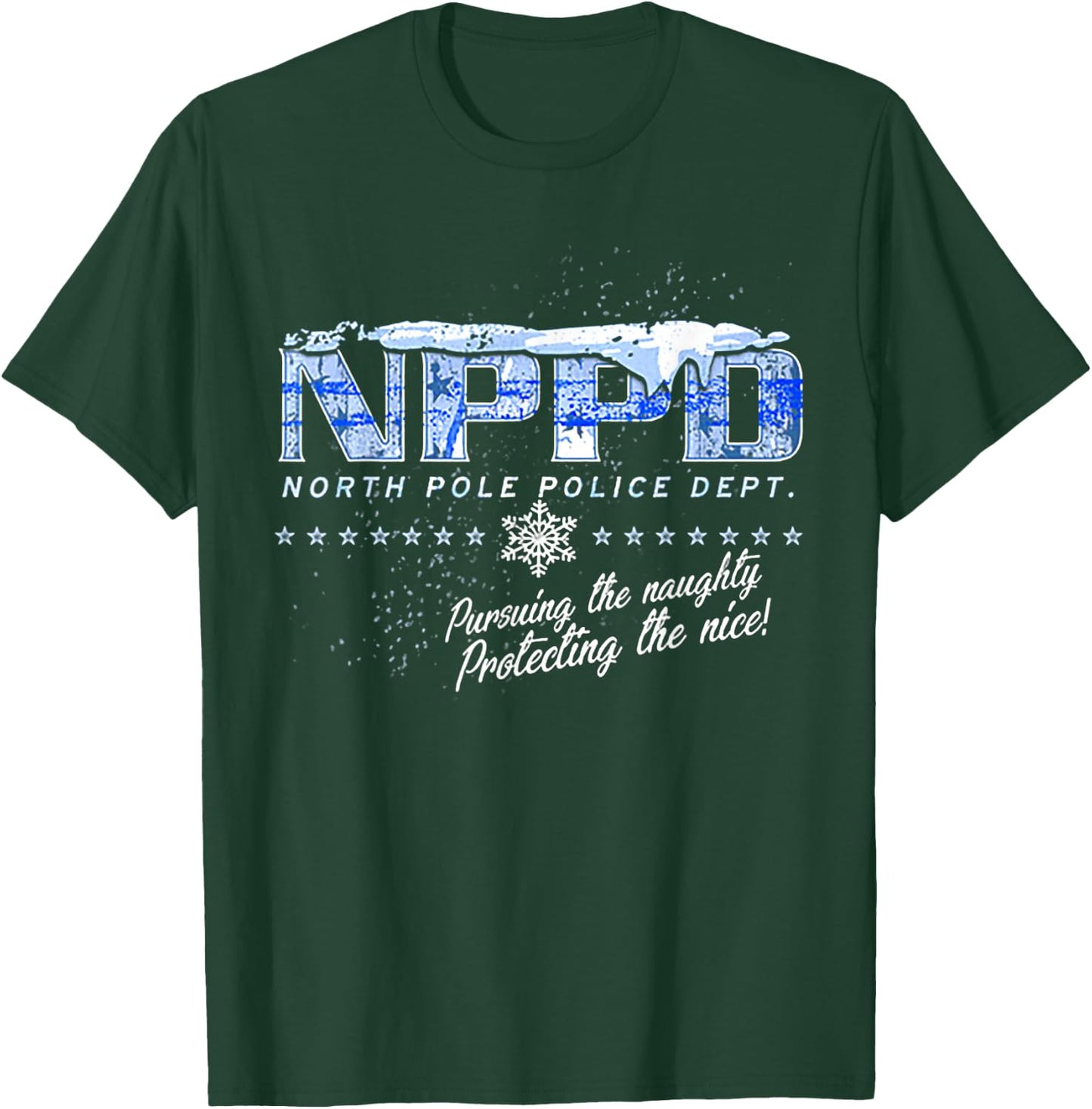 NPPD North Pole Police Department T-Shirt - T-Shirt | Forest