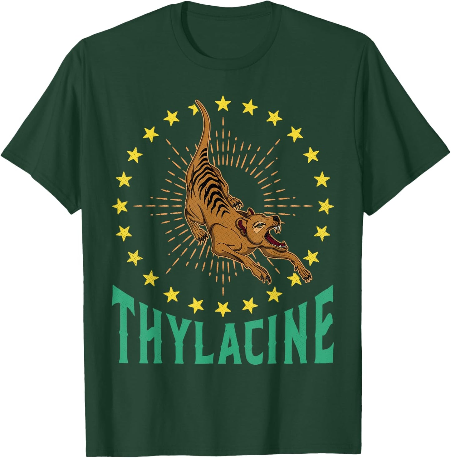 Thylacine Tasmanian biologist national cynocephalus Tasmania T-Shirt - T-Shirt | Forest