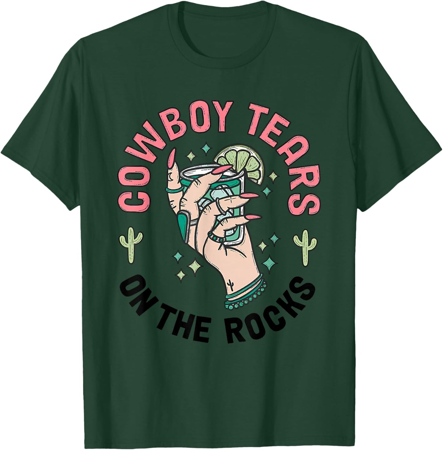 Cowboy Tears On The Rocks Vintage T-Shirt - T-Shirt | Forest