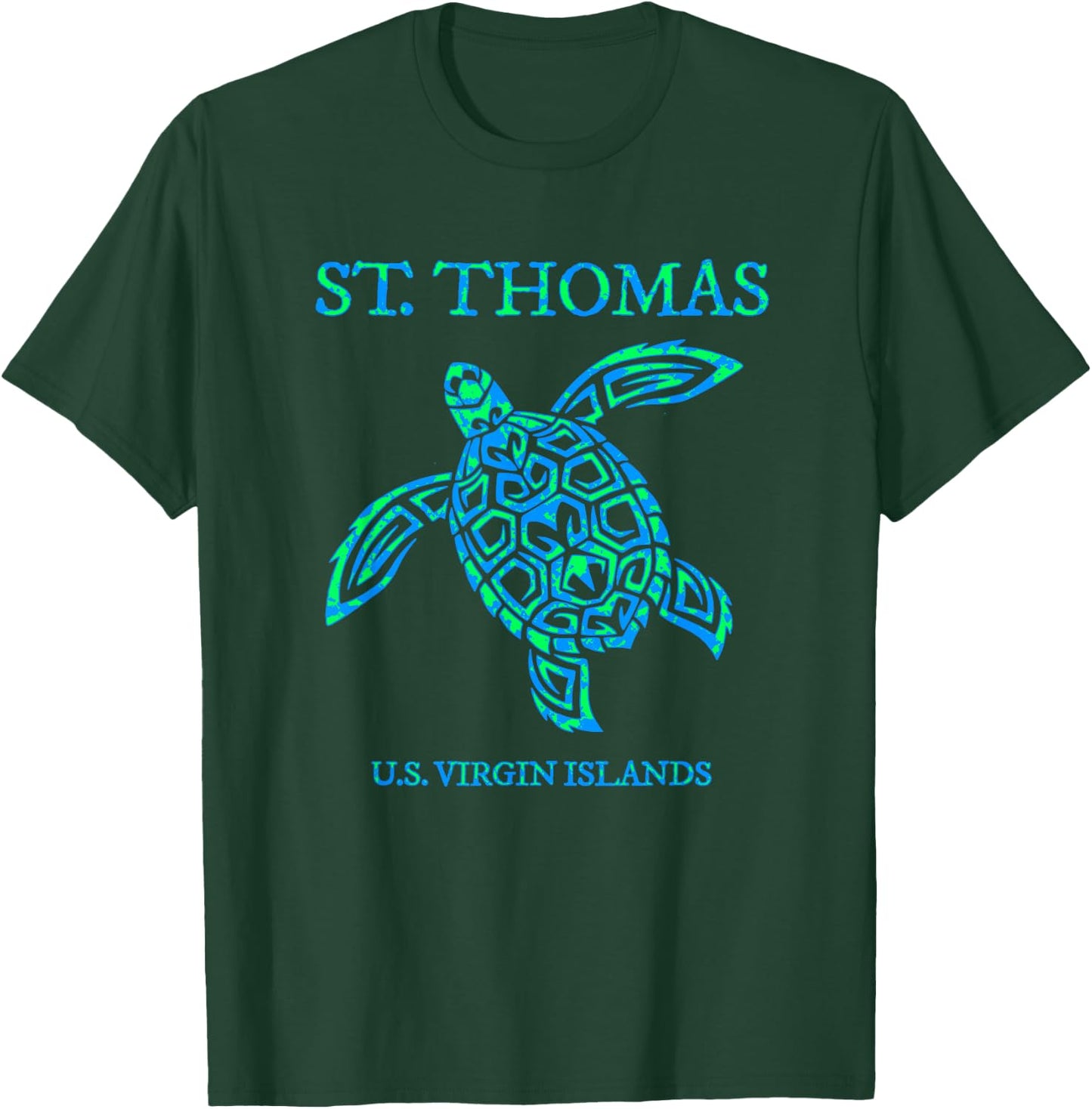 St Thomas Sea Turtles USVI Vacation Souvenir T-Shirt - T-Shirt | Forest