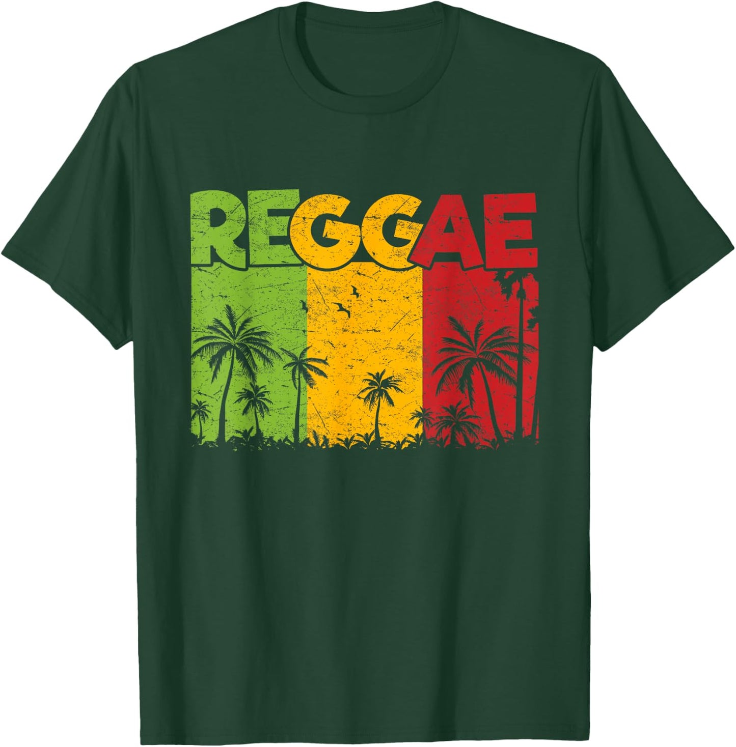 Reggae Rastafari Rasta Jamaica Reggae Music T-Shirt - T-Shirt | Forest