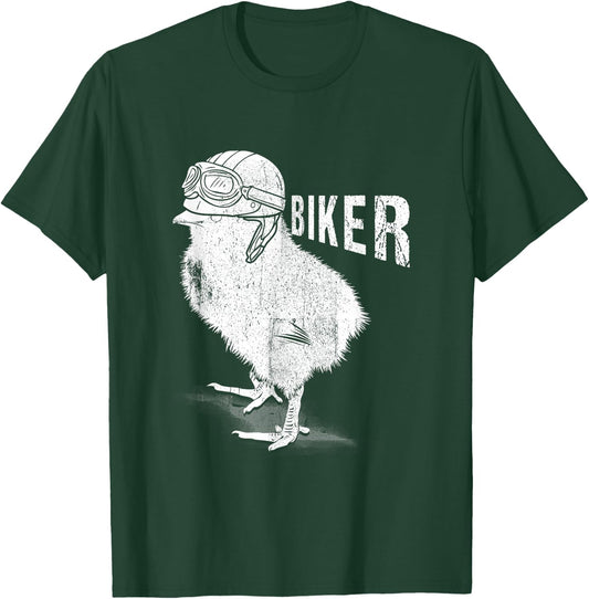 Motorcycle Chicks Biker The Chick Lover Biking Biker Women T-Shirt - T-Shirt | Forest