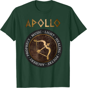 Apollo Ancient Greek God Bow of Apollo T-Shirt - T-Shirt | Forest