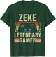 Zeke Gamer Retro Gaming Vintage Game Personalized 70s T-Shirt - T-Shirt | Forest