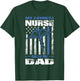 My Favorite Nurse Calls Me Dad American Flag Papa Father T-Shirt - T-Shirt | Forest