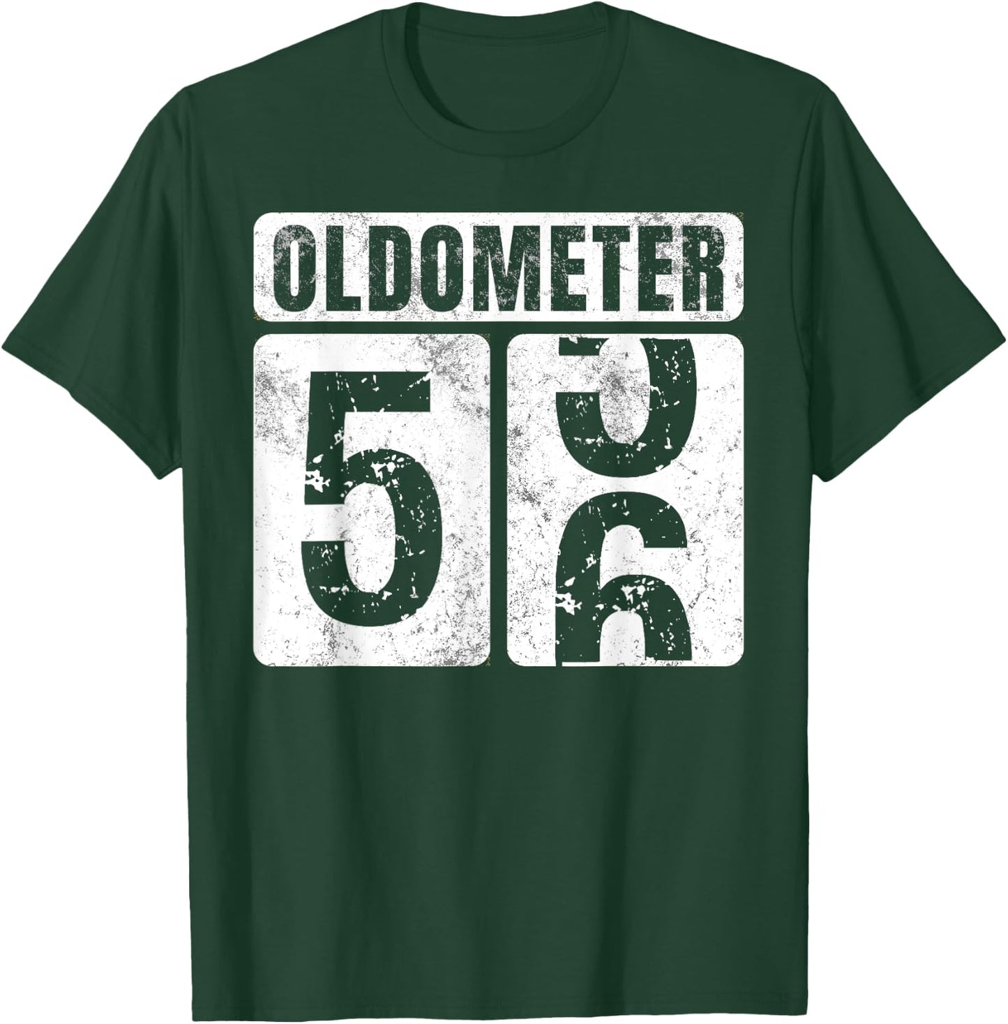 Oldometer 56 Shirt Vintage Funny 56th Birthday Gift T-Shirt - T-Shirt | Forest