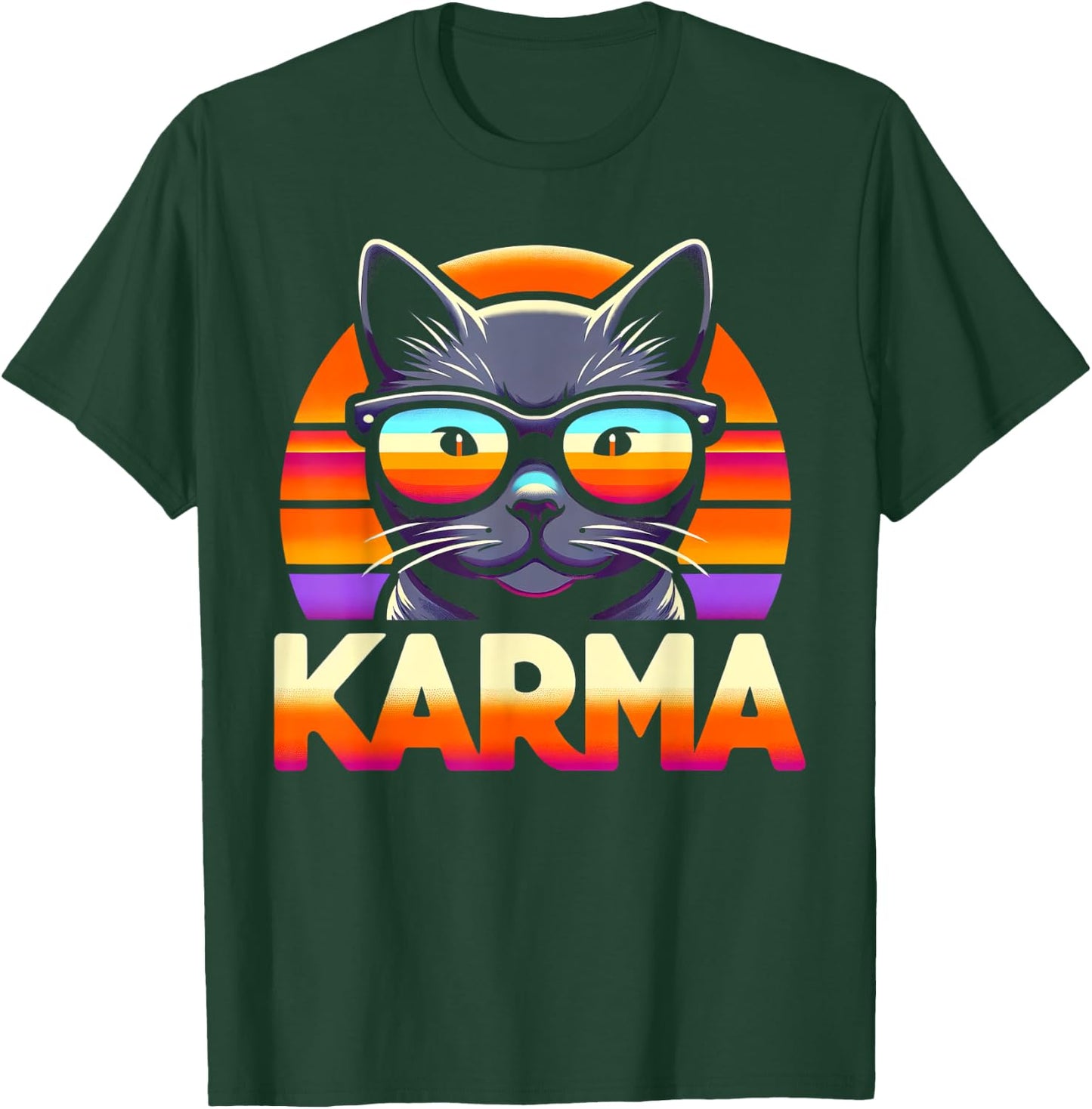 Karma Cat T-Shirt - T-Shirt | Forest