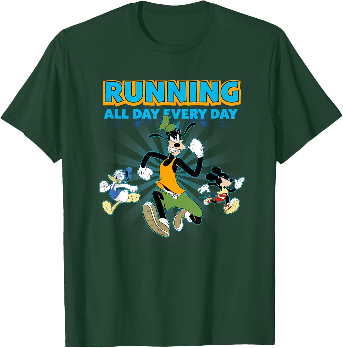 Disney Goofy and Pals Running All Day Every Day Marathon T-Shirt - T-Shirt | Forest