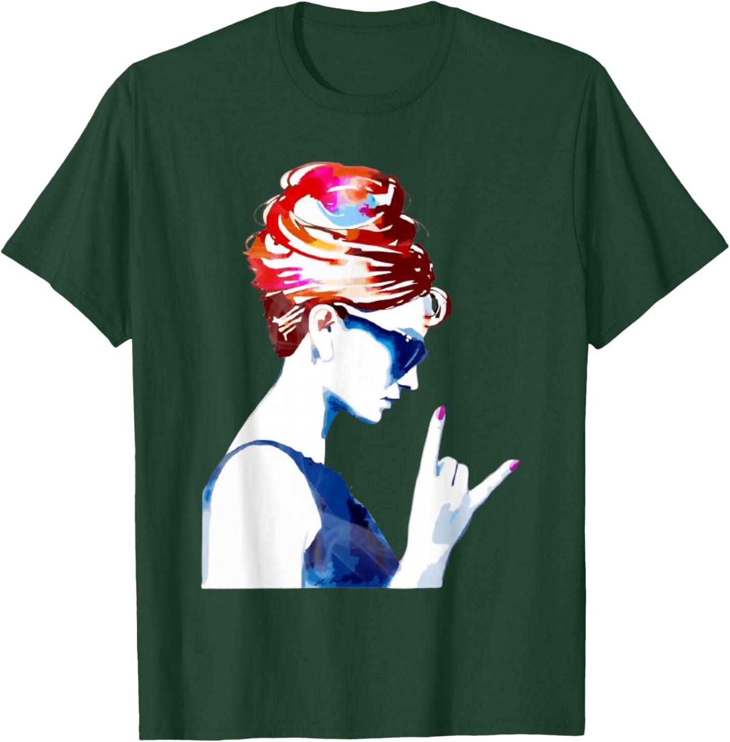 Hepburn Vintage Hollywood Rock N Roll T-Shirt - T-Shirt | Forest