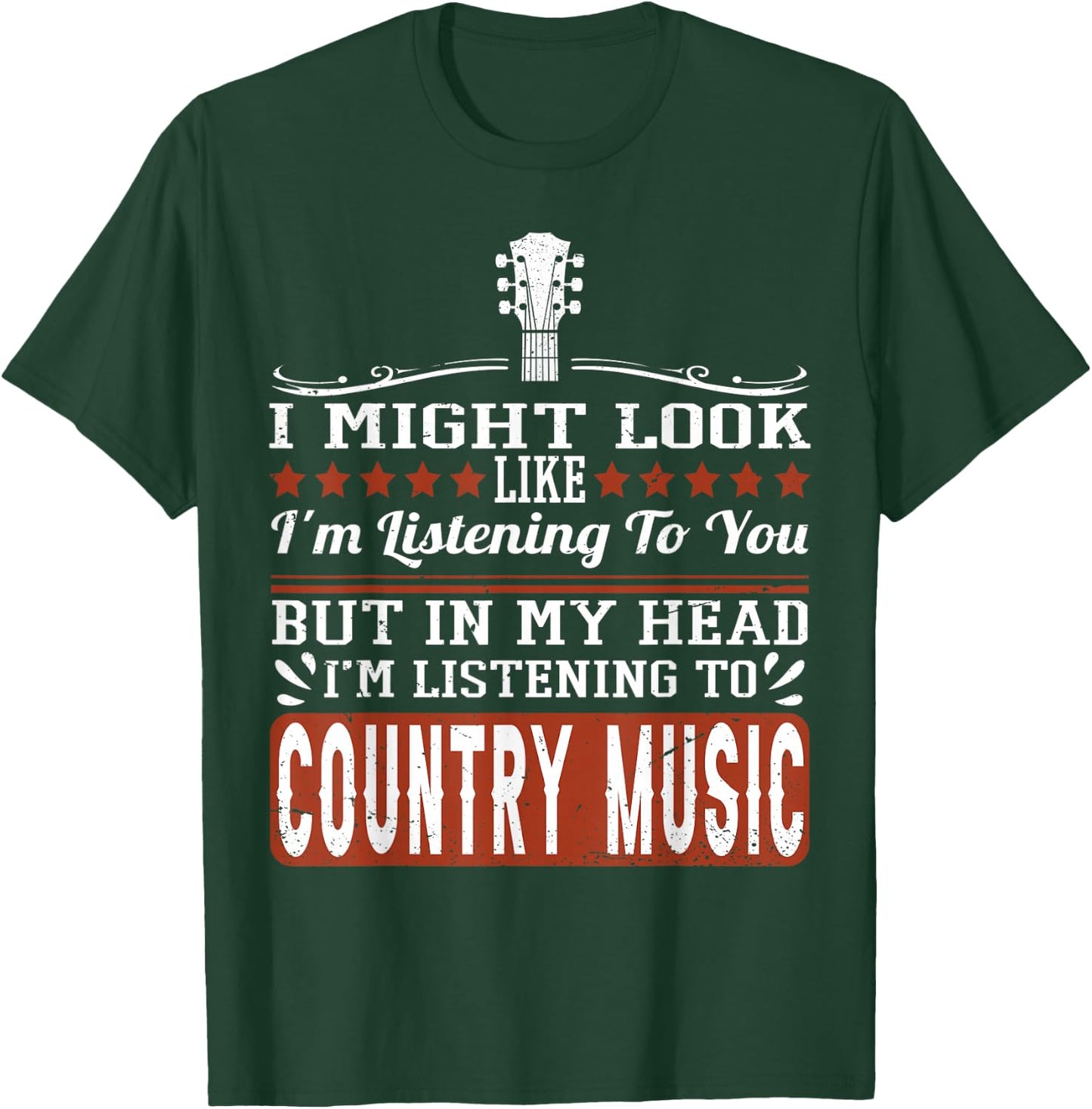 Funny Country Music Lover Western Country Music Small T-Shirt - T-Shirt | Forest