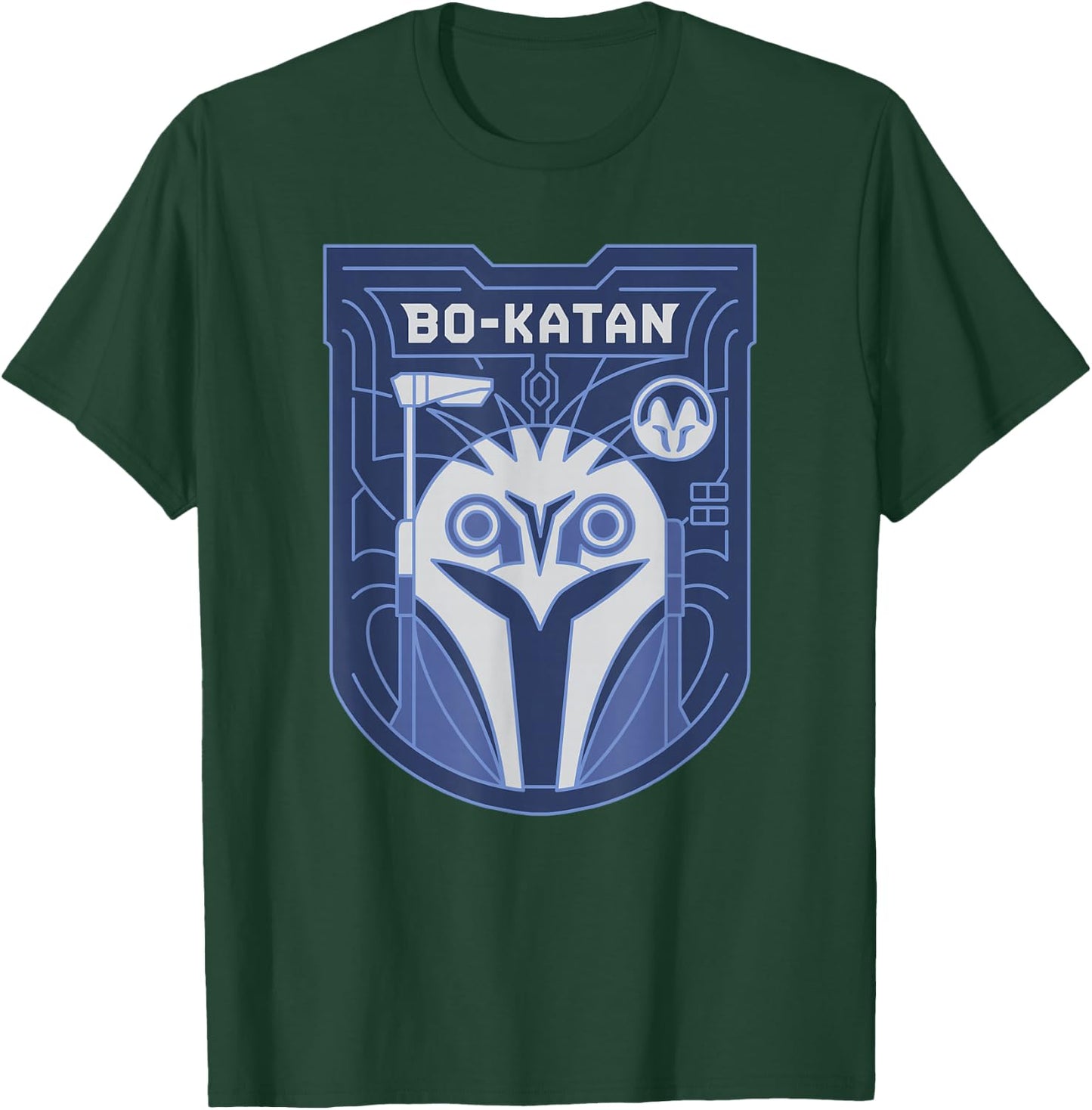 Star Wars: The Mandalorian Bo-Katan Bounty Hunter Blue T-Shirt - T-Shirt | Forest
