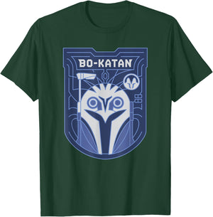 Star Wars: The Mandalorian Bo-Katan Bounty Hunter Blue T-Shirt - T-Shirt | Forest