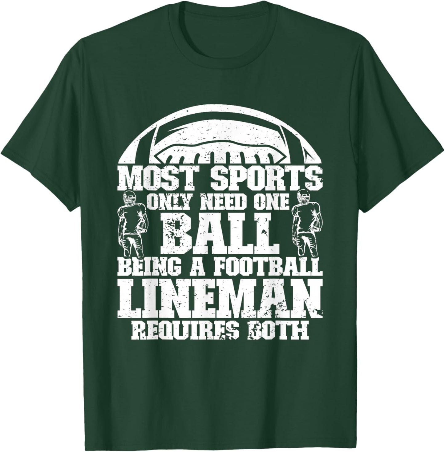 Defensive Lineman Football Player Position Quarterbacks T-Shirt - T-Shirt | Forest