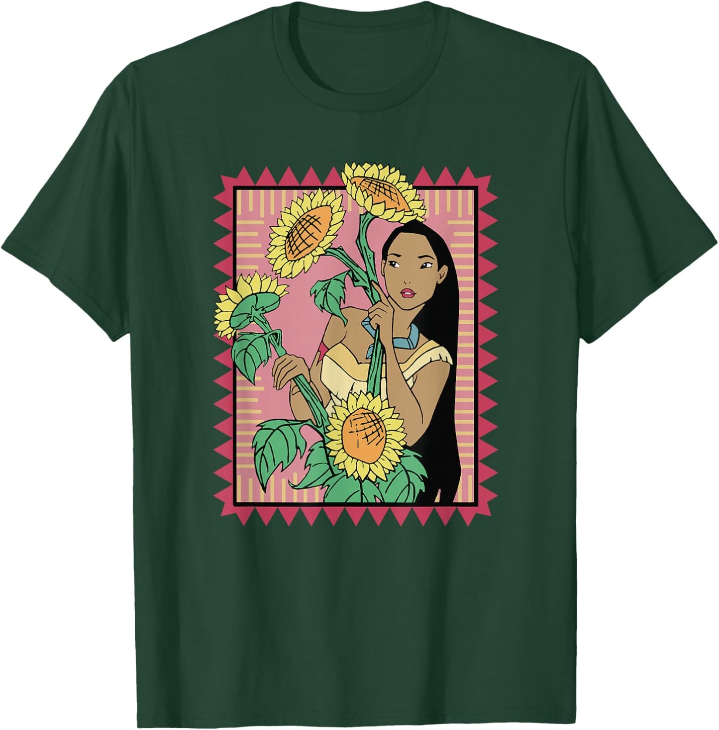 Disney Pocahontas Sunflowers Movie Still T-Shirt - T-Shirt | Forest