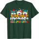 Bus Monitor Bus Santa Reindeer Snowman Xmas Lights Christmas T-Shirt - T-Shirt | Forest