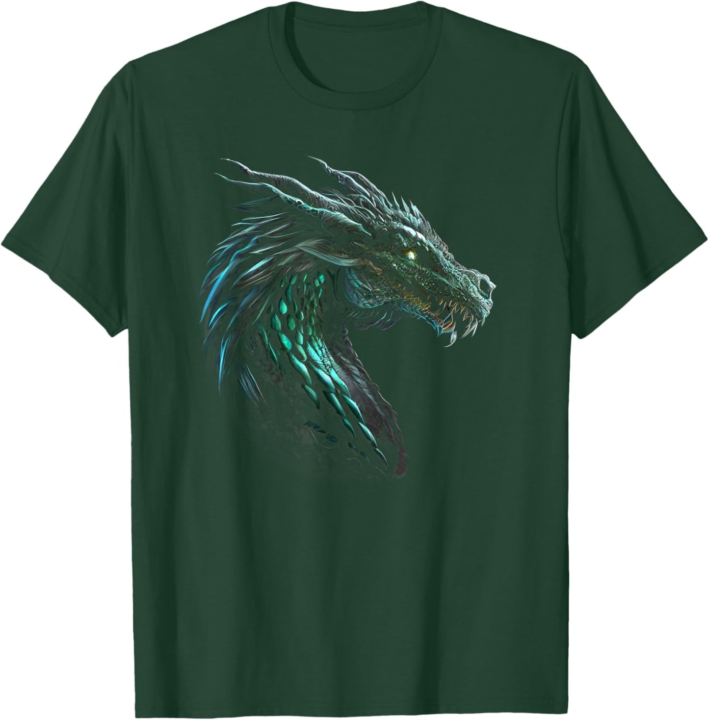 Cool Green Emerald Dragon T-Shirt - T-Shirt | Forest