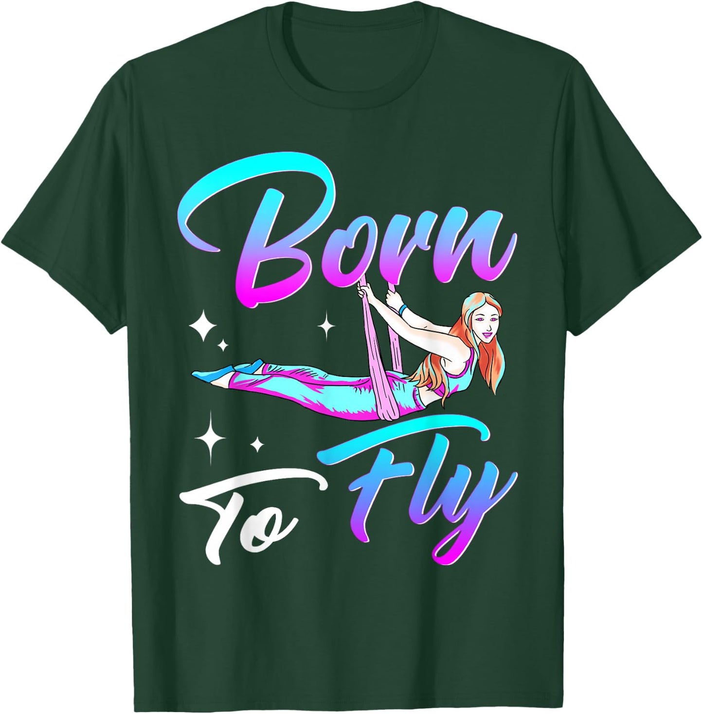 Aerial Silks Girls Aerial Arts Aerial Yoga Aerialist Acrobat T-Shirt - T-Shirt | Forest