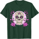 Sugar Skull Pink Ribbon Breast Cancer Awareness Calavera T-Shirt - T-Shirt | Forest