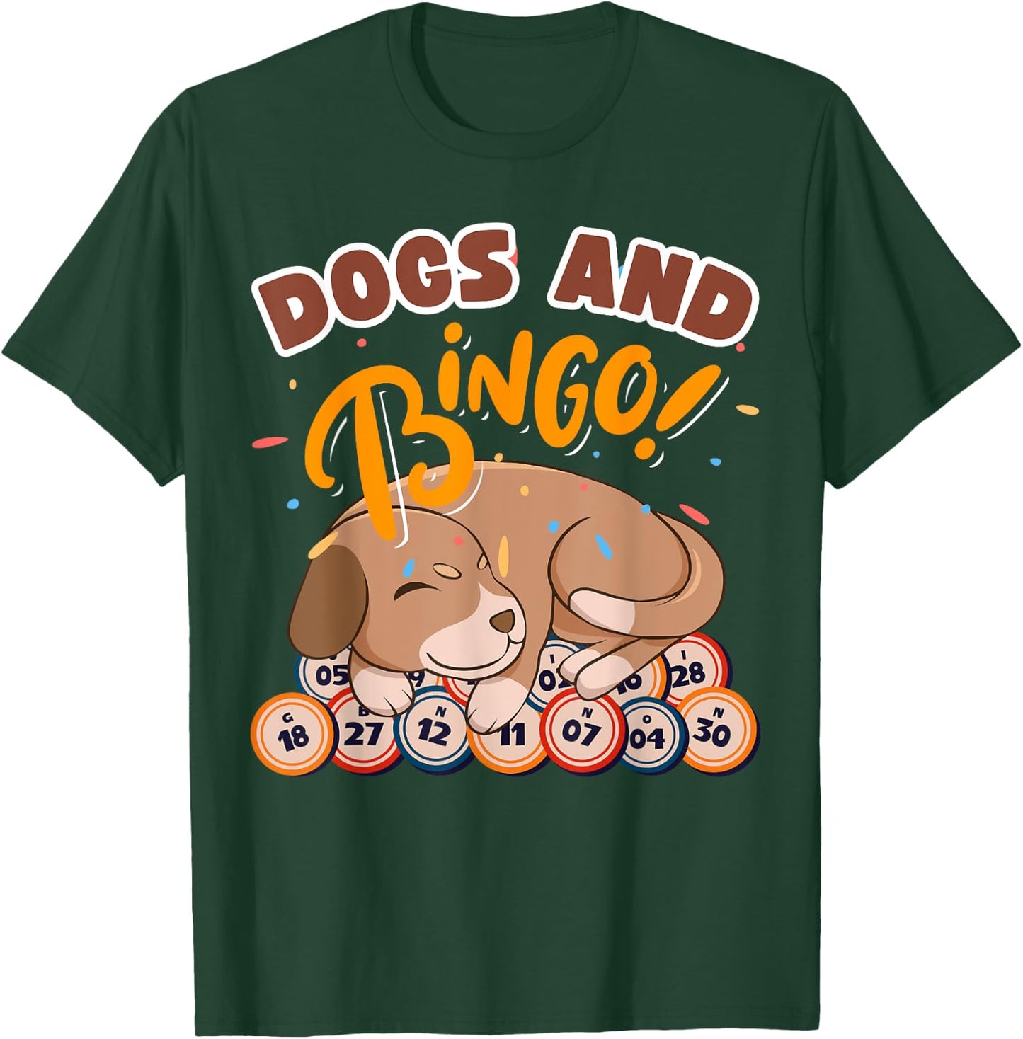 Bingo and Dog - Bingo Player Gambling - Bingo Women T-Shirt - T-Shirt | Forest