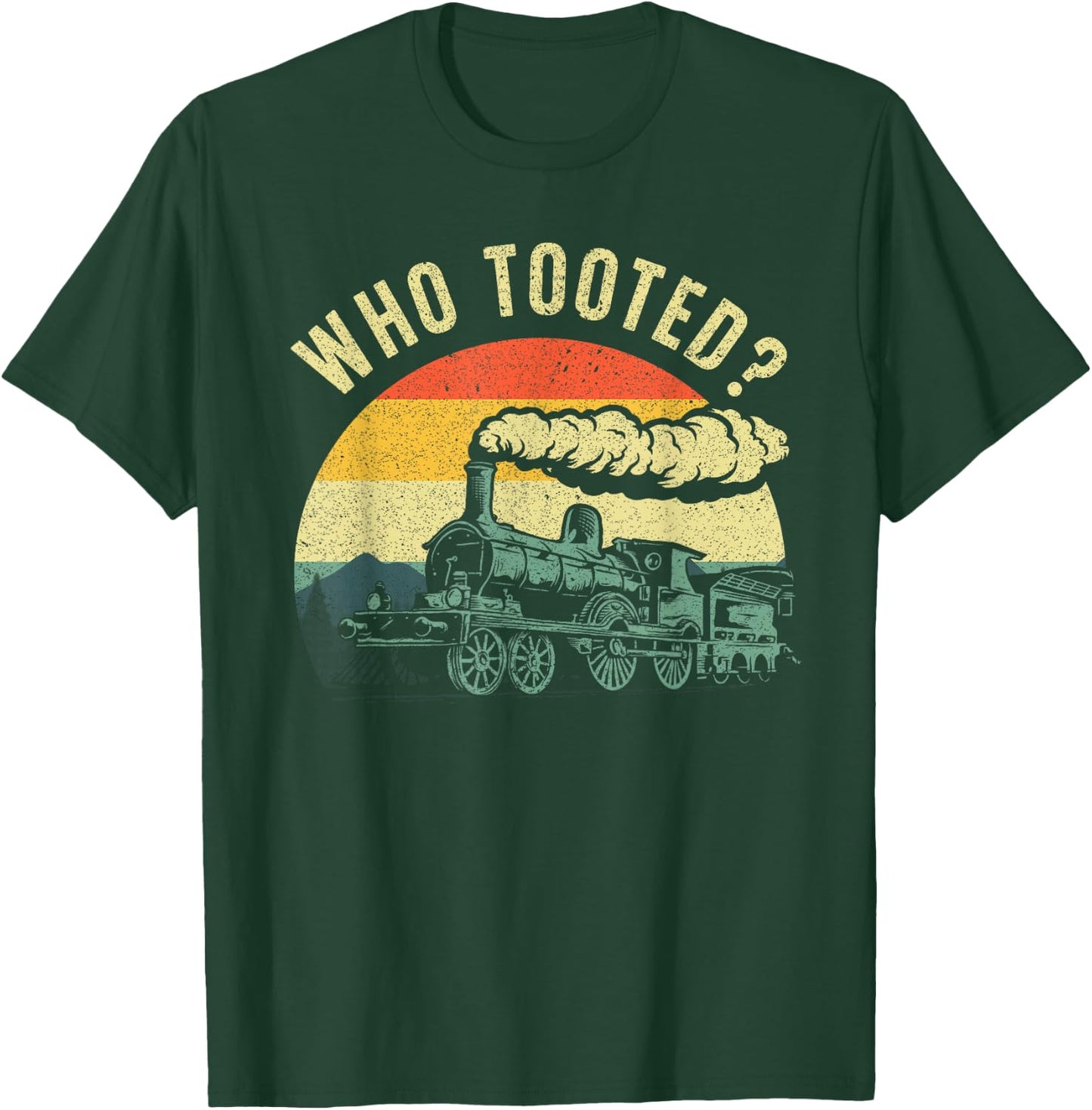 Cute Train Art Women Train Collector Railroad Lover T-Shirt - T-Shirt | Forest