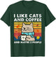 I Like Cats and Coffee and Maybe 3 People, Cats Lover Women T-Shirt - T-Shirt | Forest