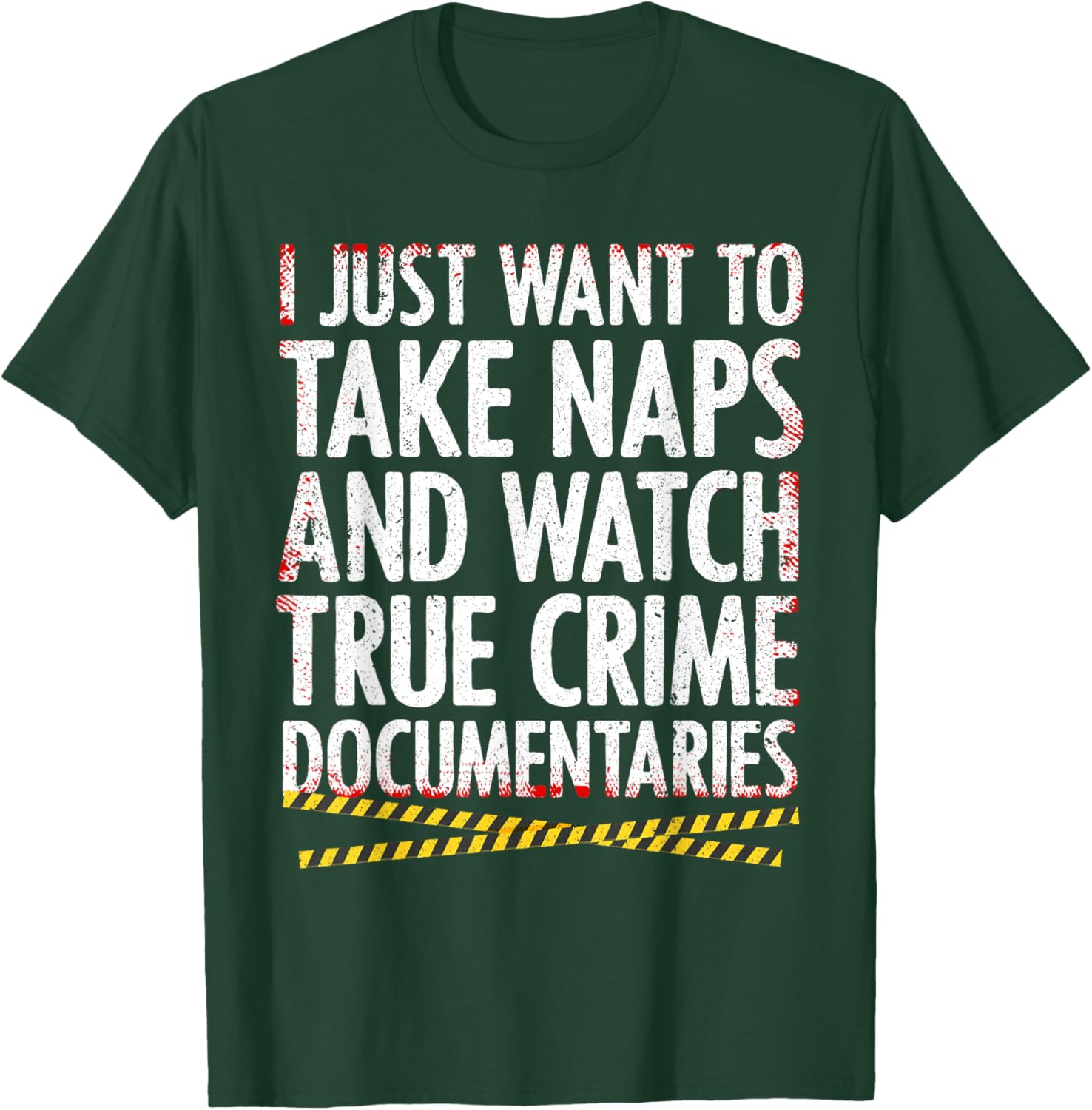 Cool True Crime Women Crime Lover Nap Documentaries T-Shirt - T-Shirt | Forest