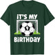9 Years Old Soccer 9th Birthday Player Kids B-day Party T-Shirt - T-Shirt | Forest