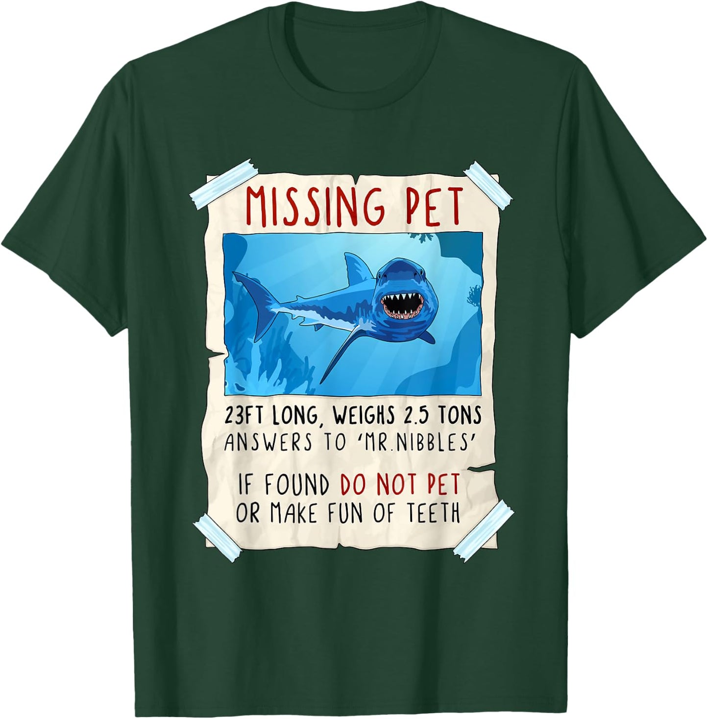 Funny Shark Lover, Shark Art, Sea Animals, Shark T-Shirt - T-Shirt | Forest