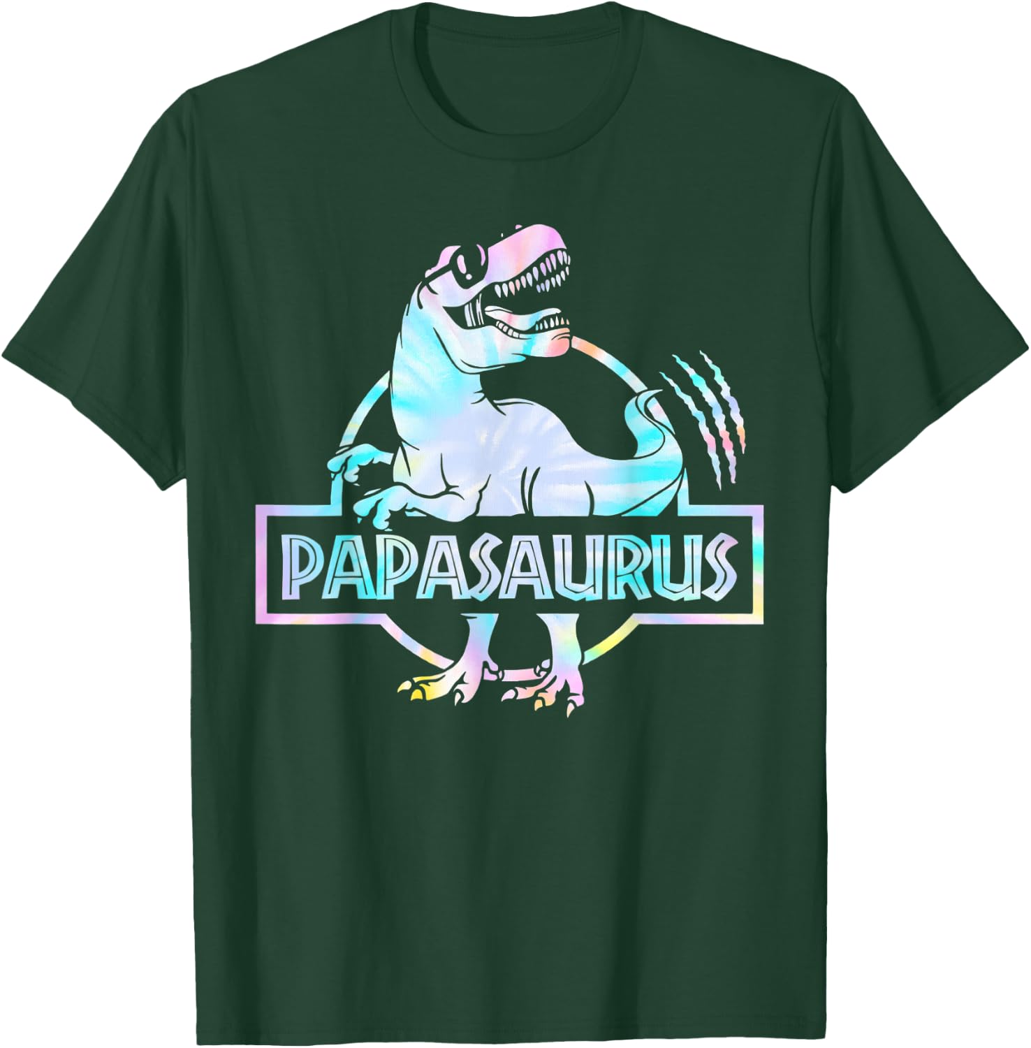 Papasaurus T Rex Dinosaur Papa Saurus Family Matching T-Shirt - T-Shirt | Forest