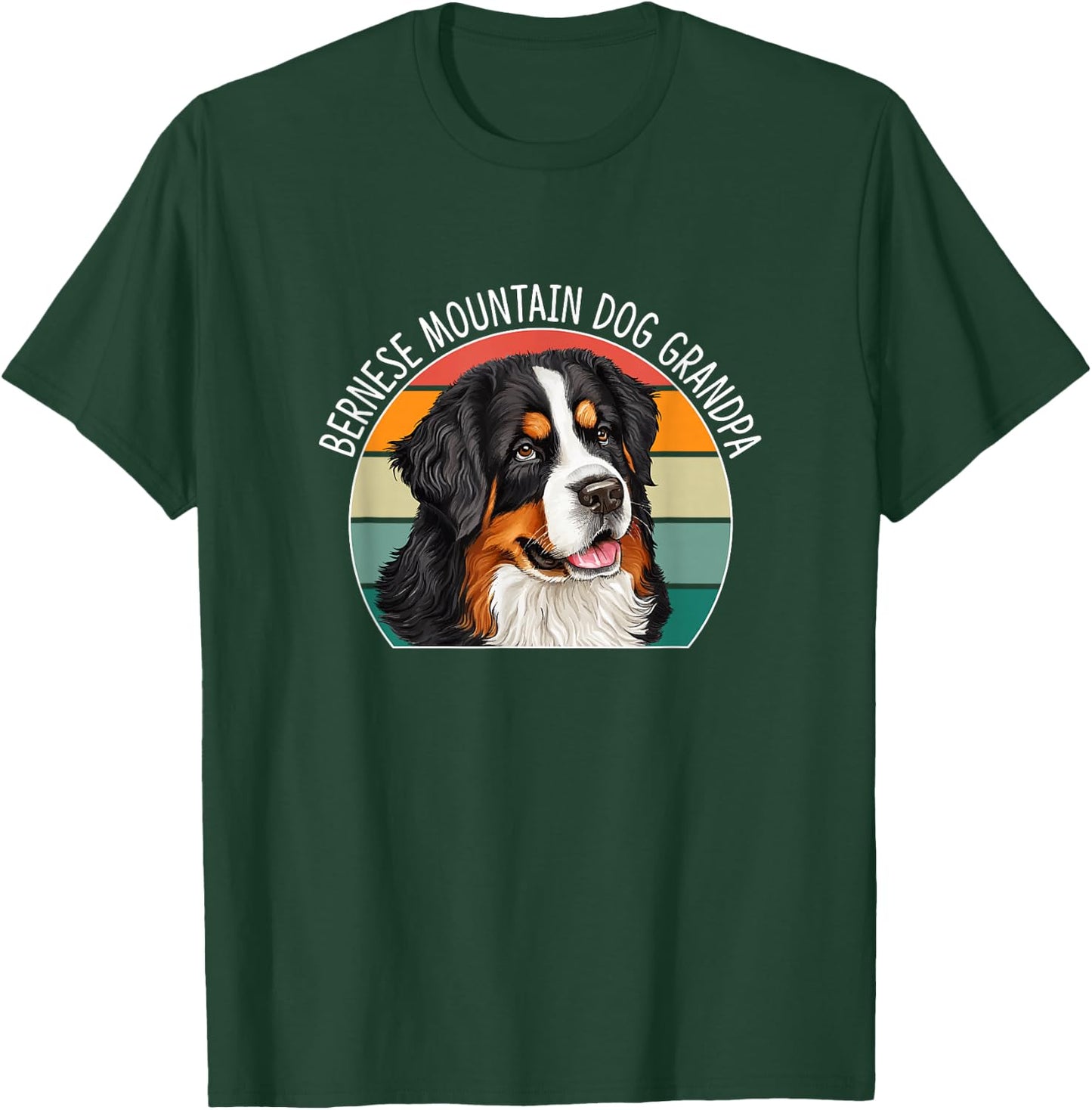 Bernese Mountain Dog Grandpa T-Shirt - T-Shirt | Forest